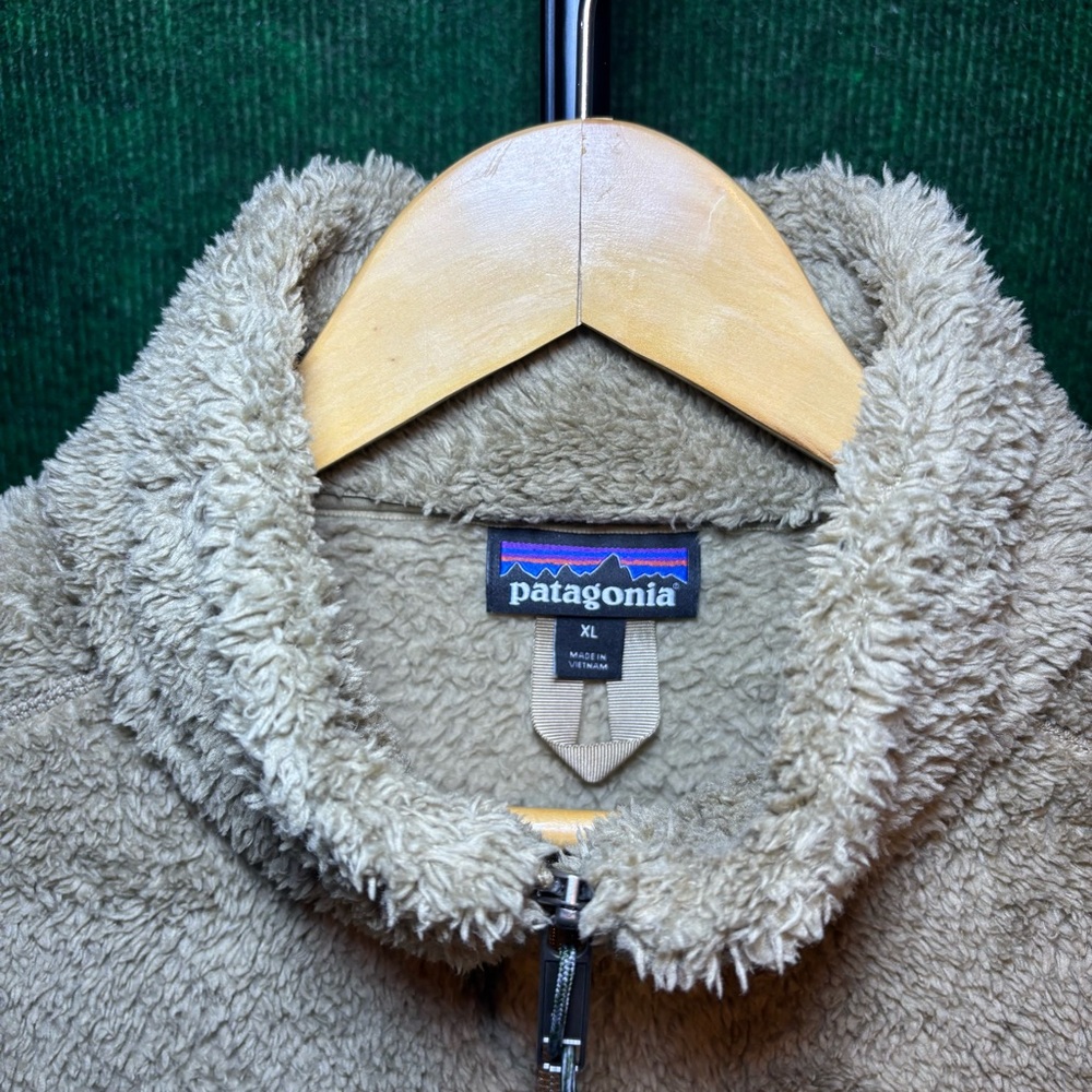 Patagonia Teddy Fleece Quarter-Zip Pullover - Tan - Picture 3 of 5